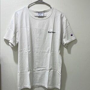 Champion White Short Sleeve Tee Casual Cotton